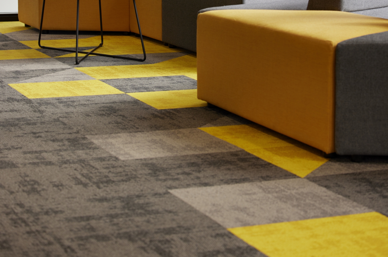 Solution-Dyed Carpet Tiles