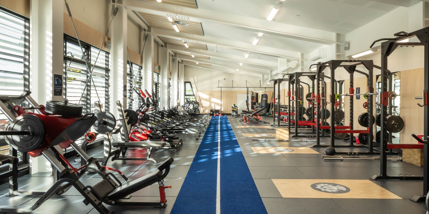 School Flooring Gym Acoustic High Impact Tiles - St Andrews College