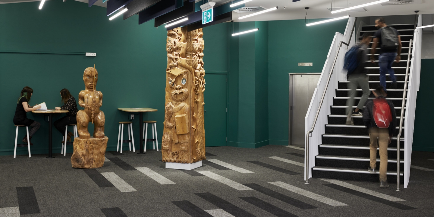 University of Waikato Management School Carpet Planks Tiles